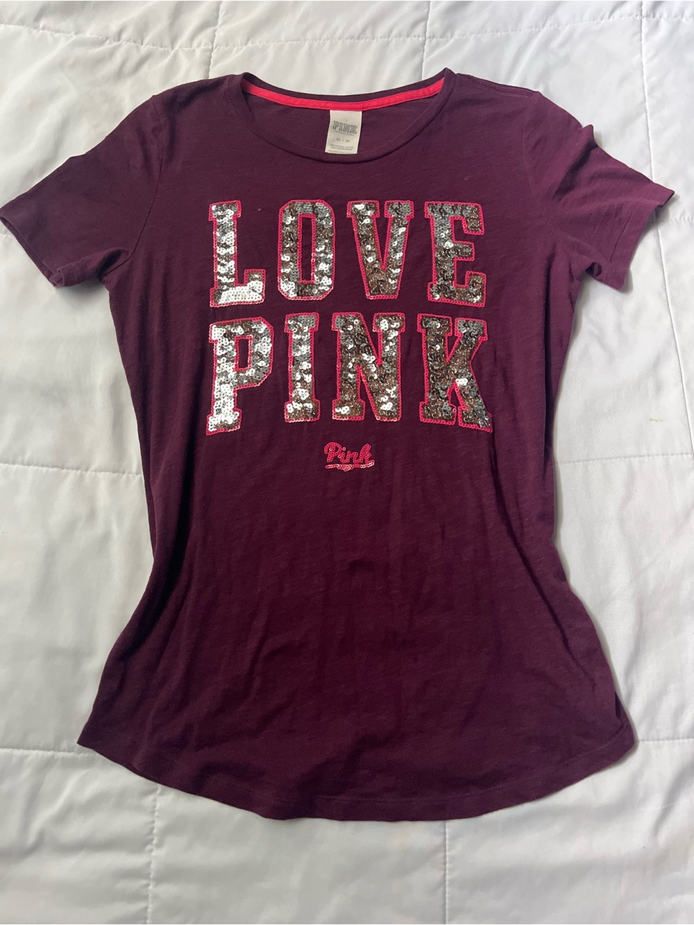 PINK Victoria's Secret Sequin Tee